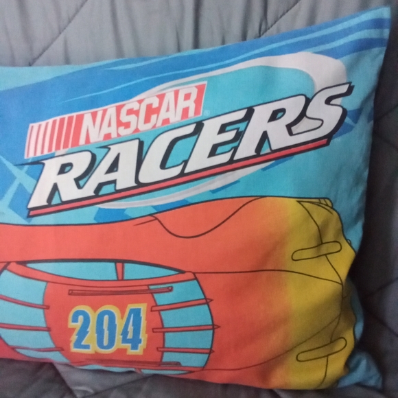 Vintage NASCAR Racers Pillow Case Fox Kids TV 2000's Cartoon Character Bedding - Picture 6 of 14